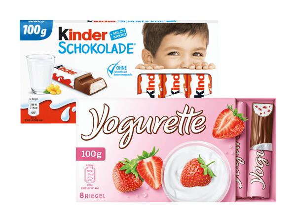 Schokolade/Yogurette