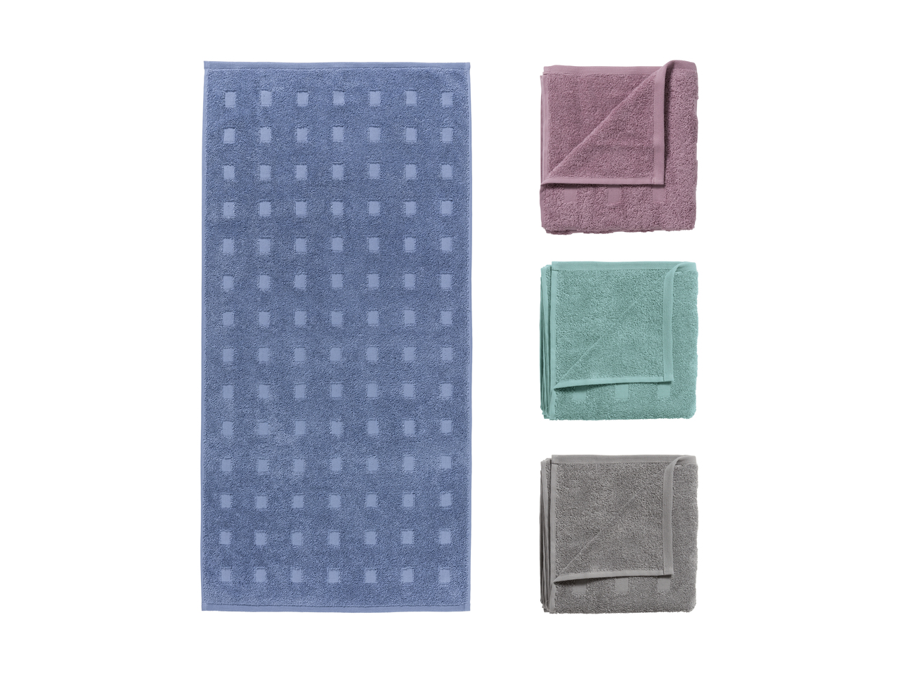 Serviettes de toilette éponge, lot de 2