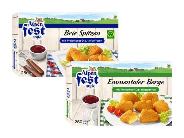 Brie Spitzen oder Emmentaler Berge