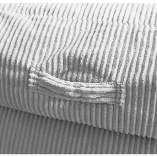HOME DELUXE, Sitzsack COZY inkl. Hocker, hellgrau