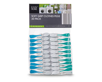 Soft Grip Clothes Pegs 20pk