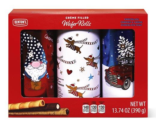 Benton's 
 Holiday Creme Wafer Rolls