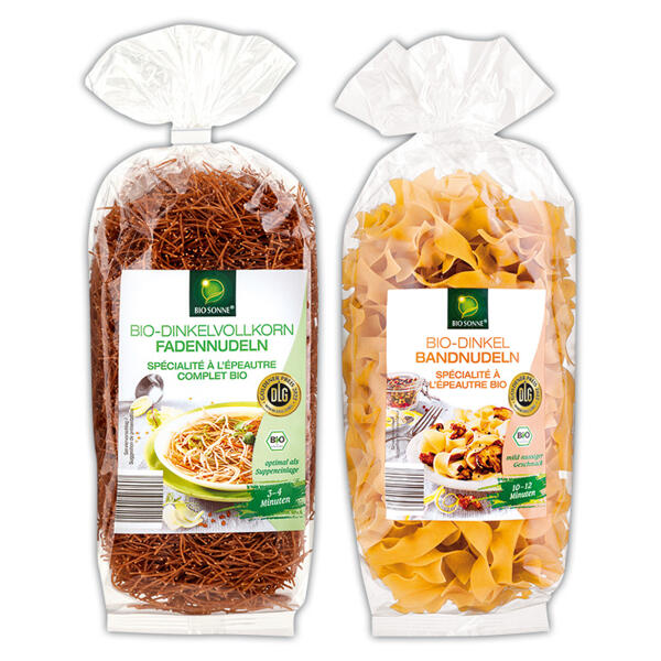 Bio-Dinkelteigwaren