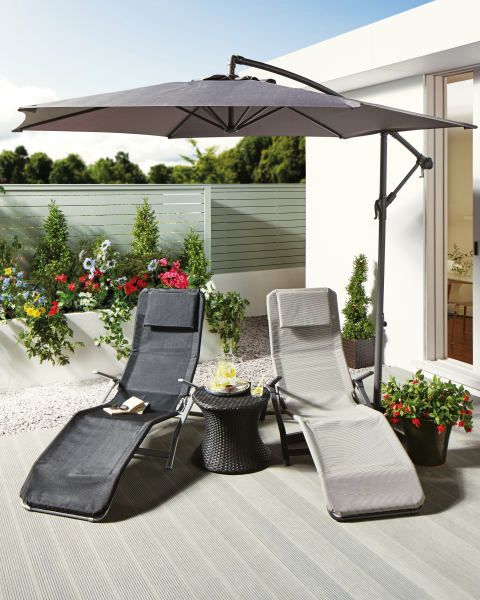 Anthracite Cantilever Parasol