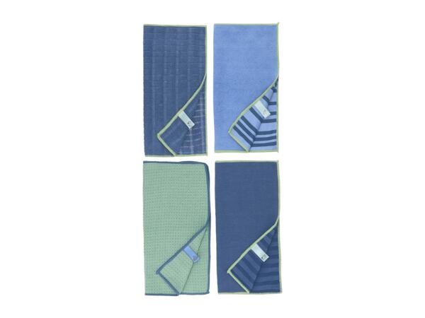 W5 Windows & Mirrors Microfibre Cloths - 4 Pack