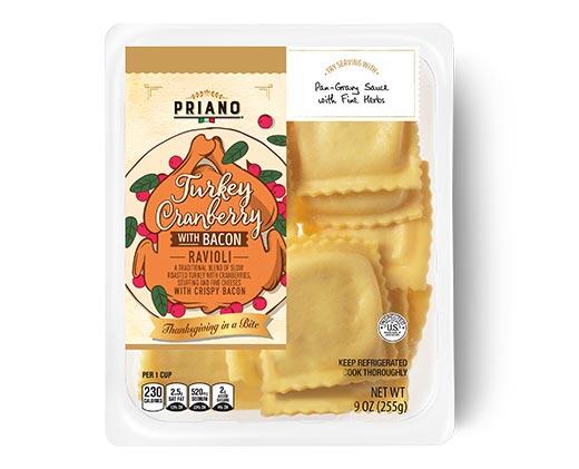 Priano Turkey Cranberry or Bourbon Sweet Potato Ravioli
