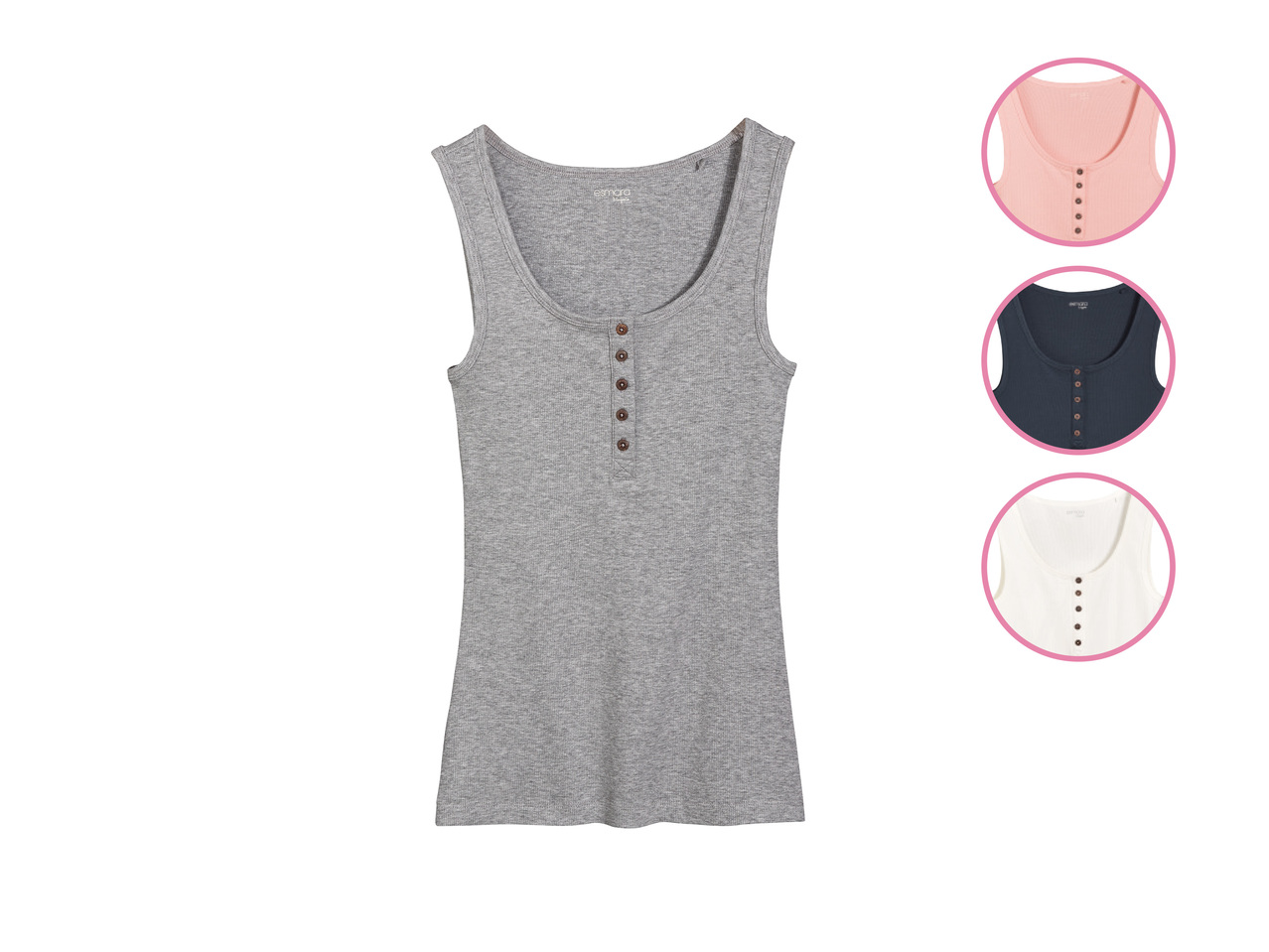 Esmara Ladies' Ribbed Vest Top1
