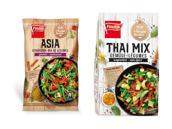 Mix de légumes asiatique/thaï Findus