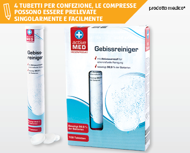 Compresse per pulizia dentiera ACTIVE MED