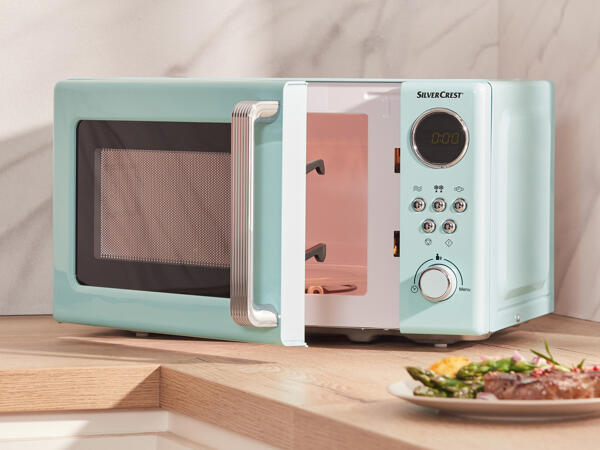Blue Microwave Oven