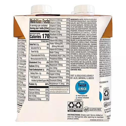 Caramel Flavored Ready to Drink Protein Shakes - 4 pack, 11 fl oz