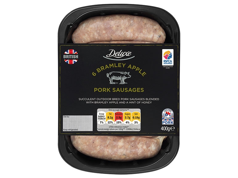 DELUXE 6 Bramley Apple Pork Sausages