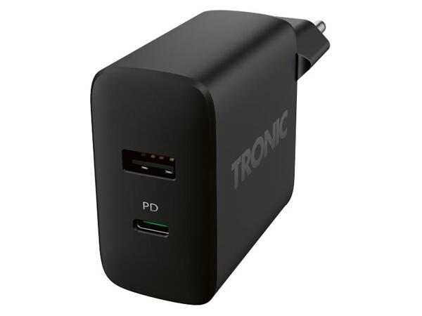 Duální USB nabíječka 20 W, USB-C, USB-A