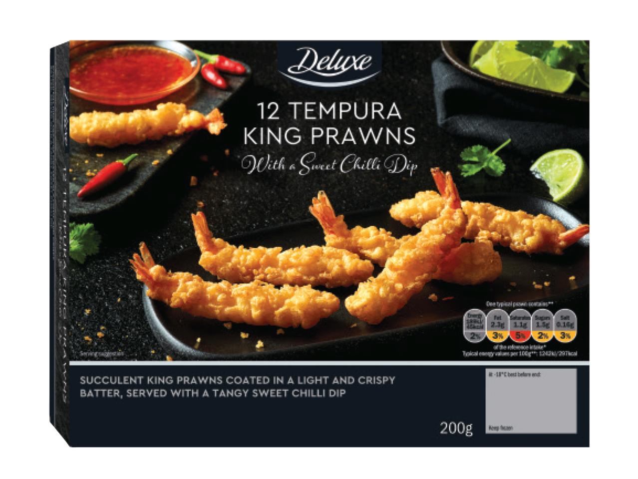 DELUXE 12 Tempura King Prawns