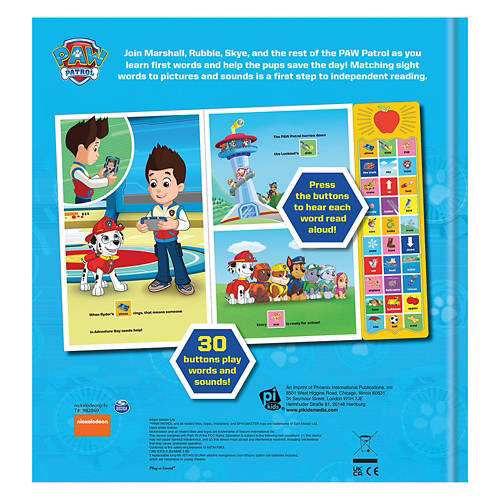 Children's First Words Sound Book - PAW Patrol