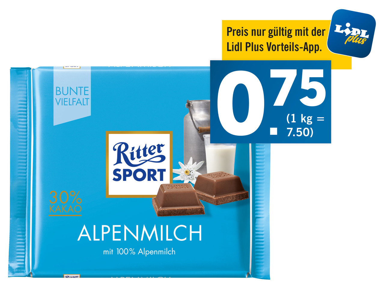 RITTER SPORT Tafelschokolade