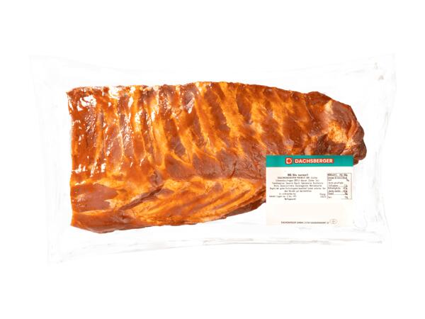 Frische BBQ Ribs mariniert