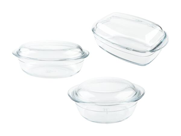 LIVARNO HOME(R) Stegegryde med låg af glas