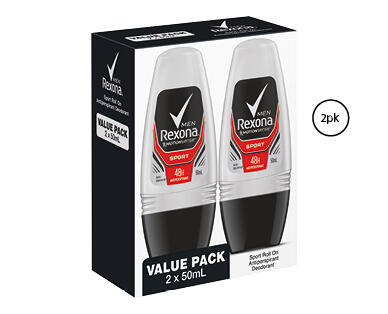 Rexona Antiperspirant Deodorant Roll On 2 x 50ml
