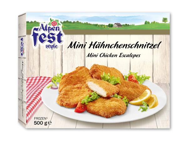 Mini kyllingeschnitzler