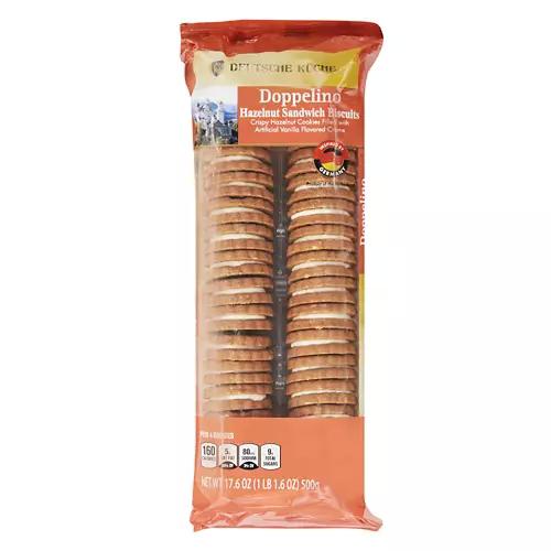 Doppelino Hazelnut Sandwich Biscuits, 17.6 oz