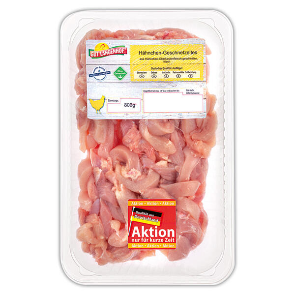 Hähnchen Oberkeulen Geschnetzeltes