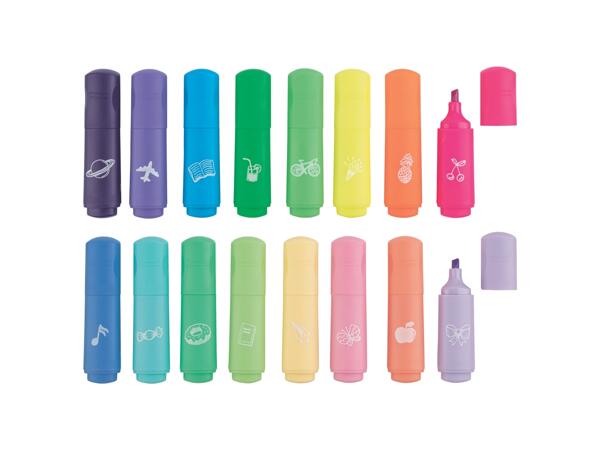 Mini-surligneurs, set de 8