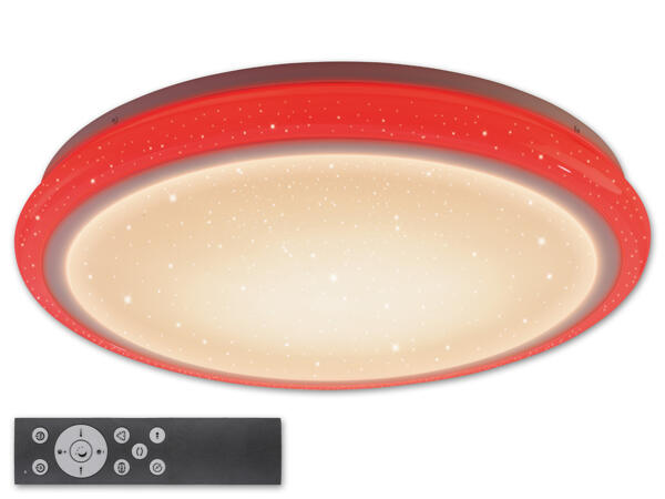 LED-Deckenleuchte mit Farb-Dekolicht
