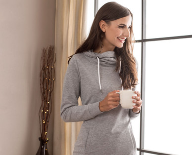 BLUE MOTION Damen-Homewear-Sweatkleid