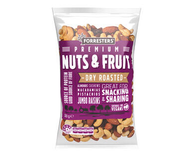 Forresters Dry Roasted Premium Nuts & Fruit 500g