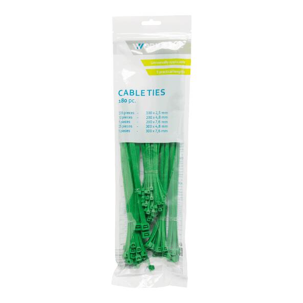 WORKZONE(R) Attache-câbles, 180 pcs