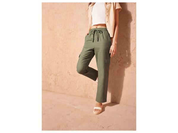 Ladies' Linen Blend Trousers