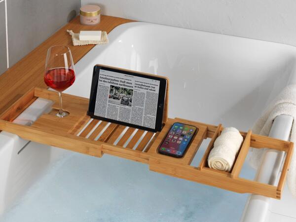 Plateau de baignoire en bambou Wenko