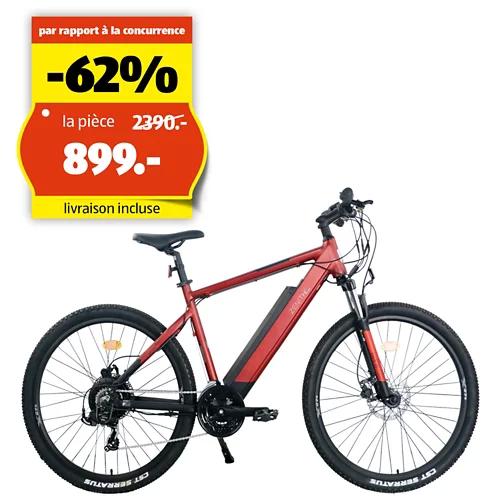ZENITH Bikes VTT électrique X – Sport ZXM°02, 27.5" (48 cm), lave/noir 72, 500.21.001072