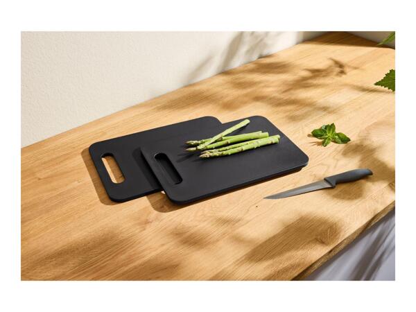 Silvercrest Black Small Chopping Boards - 2 Pack