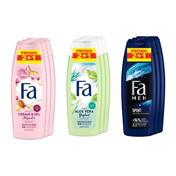 FA(R) 				Douchecrème, 3 st.
