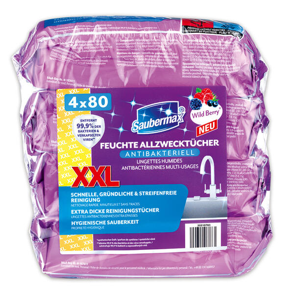 Feuchte Allzwecktücher XXL