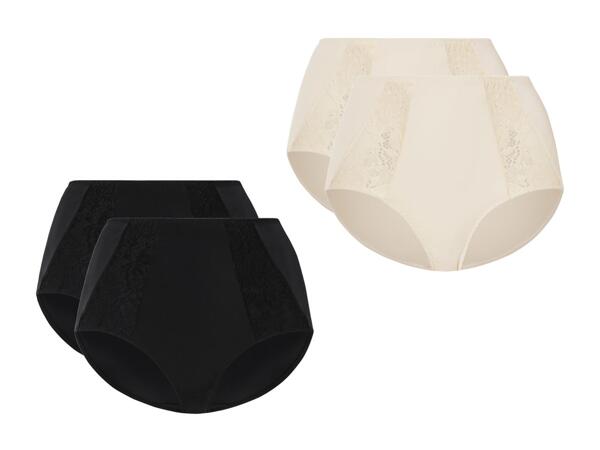 Culottes gainantes avec dentelle, set de 2