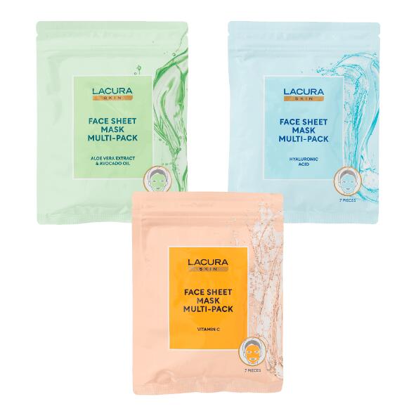 LACURA(R) Masques visage, 7 pcs