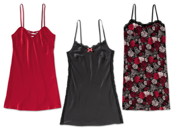 Damen Satin-Nachthemd