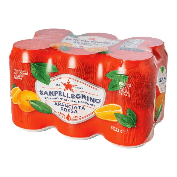 SAN PELLEGRINO(R) 				Soda aranciata rossa, 6 pcs