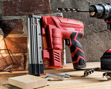Pistola sparachiodi e sparapunti a batteria da 10,8 V WORKZONE(R) TITANIUM+