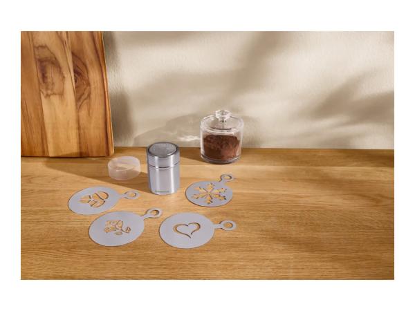 Silvercrest Chocolate Shaker With Stencils - 5 Piece Set