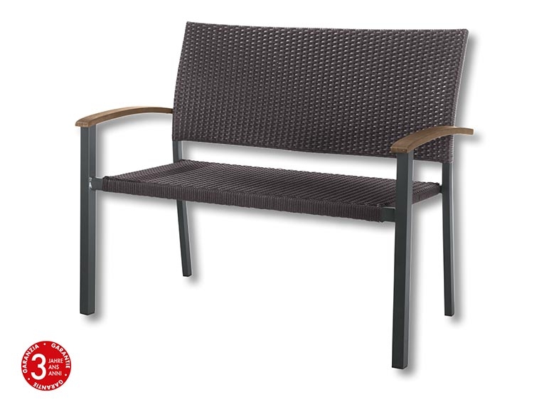 Banc avec cannage