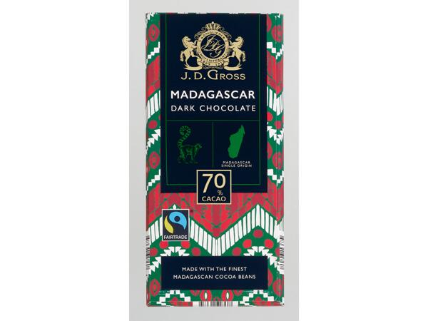 Chocolat noir au cacao du Pérou ou de Madagascar
