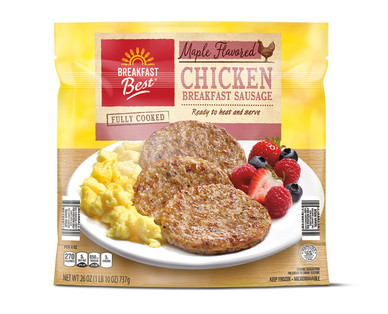 Breakfast Best Original or Maple Chicken Sausage Patties