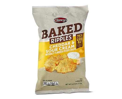 Clancy's 
 Original or Cheddar & Sour Cream Ripples Baked Potato Crisps