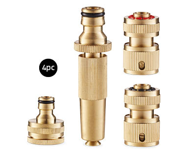 Brass Hose Accessories 4pc