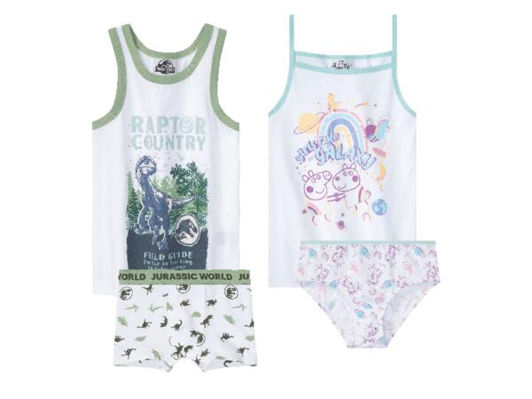 Kids' Underwear Set "Paw Patrol, Peppa Pig, Barbie, Transformers, Jurassic World"
