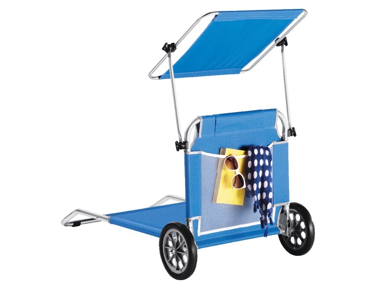 Lounger and Transport Aid Blue/Striped